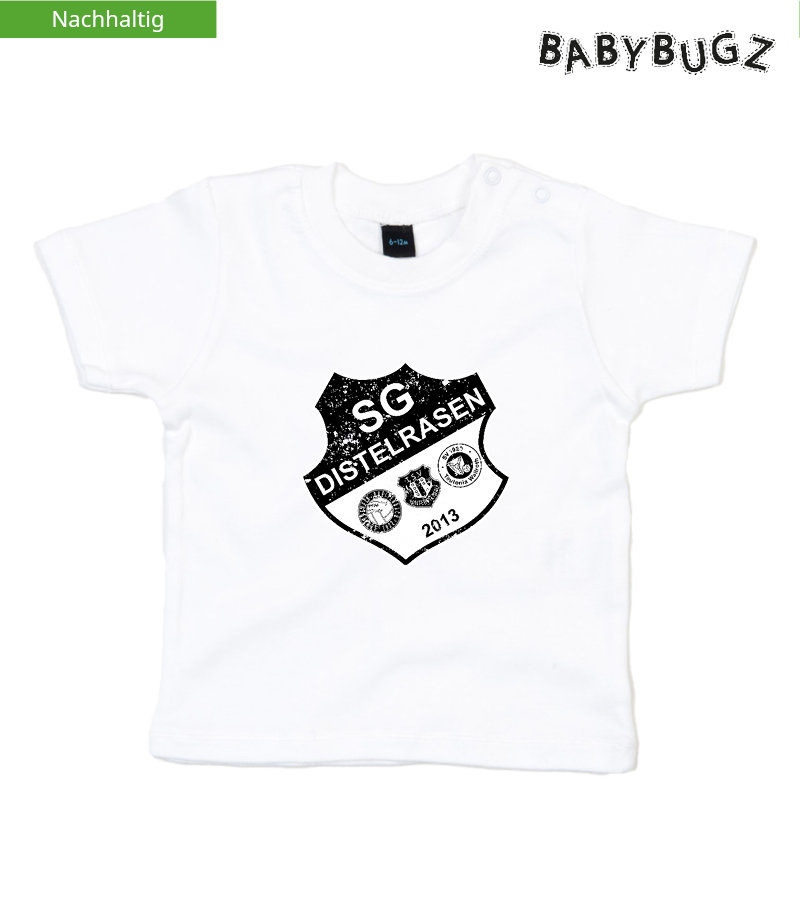 Babybugz Baby T-Shirt White "Uwe"