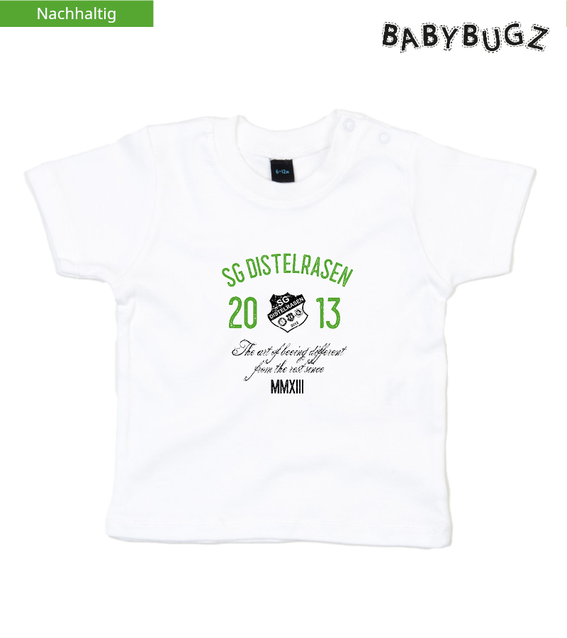 Babybugz Baby T-Shirt White "Isack"
