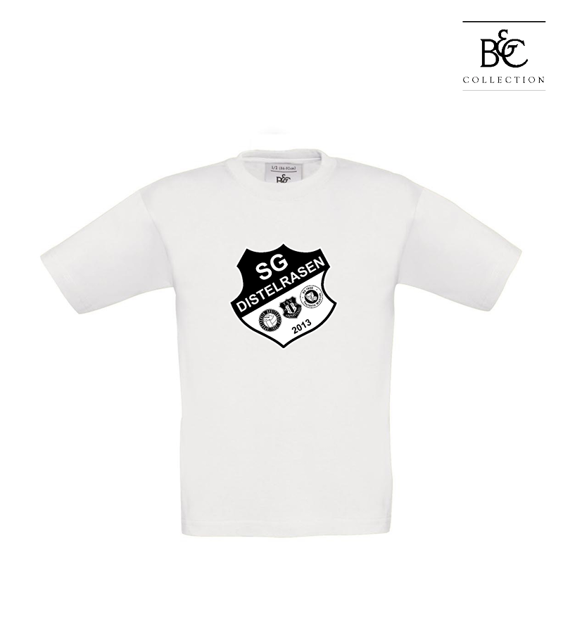 B&C Kinder T-Shirt White "Anton Frontprint"