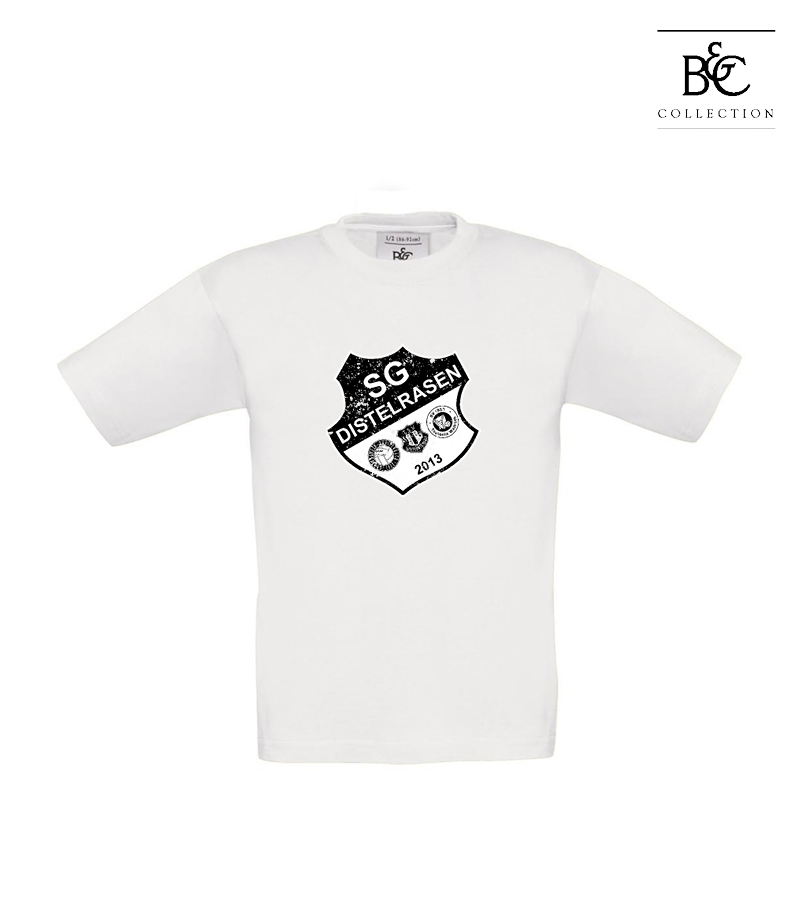 B&C Kinder T-Shirt White "Uwe Frontprint"