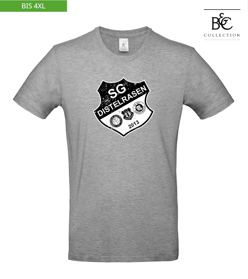 B&C Herren T-Shirt Sports Grey "Uwe Frontprint"