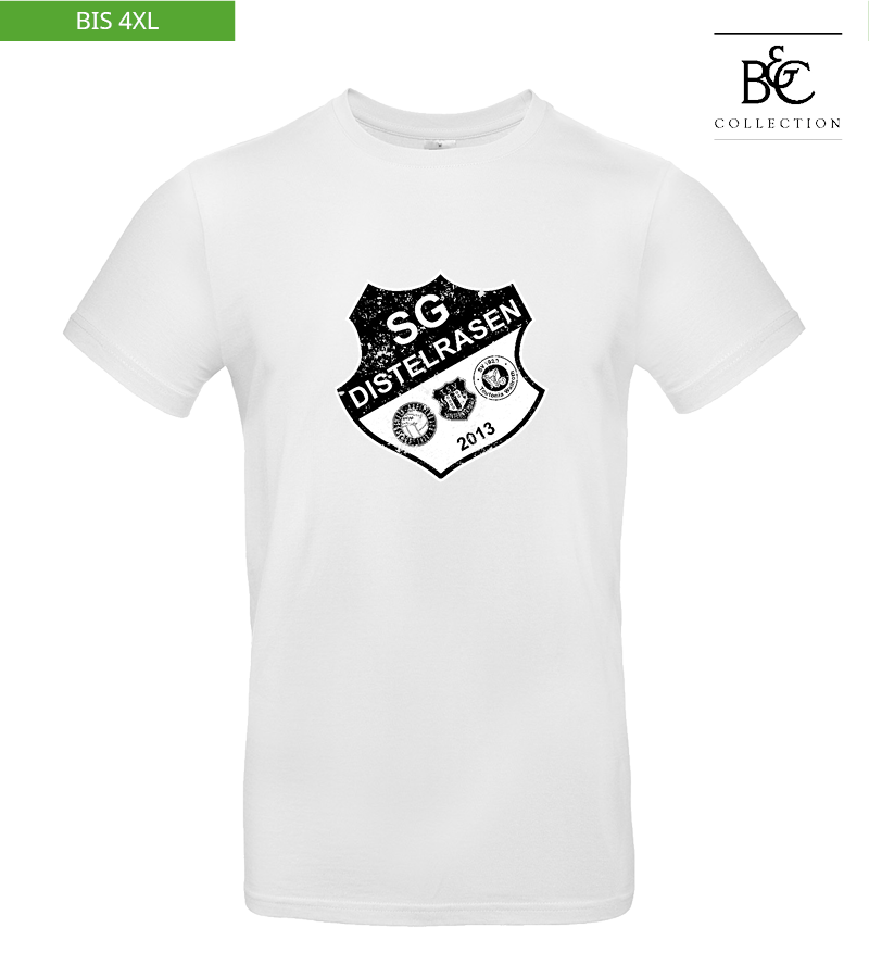 B&C Herren T-Shirt White "Uwe Frontprint"