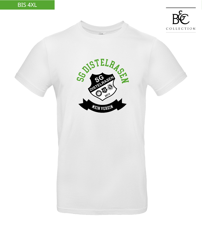 B&C Herren T-Shirt White "Bono"