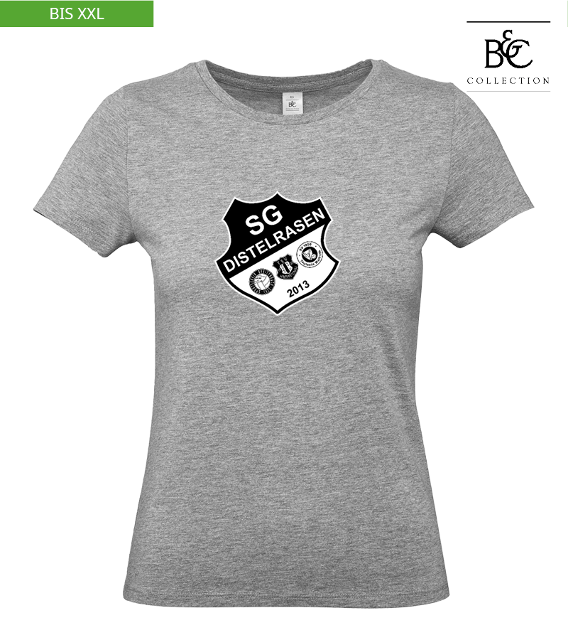 B&C Damen T-Shirt Sports Grey "Anton Frontprint"