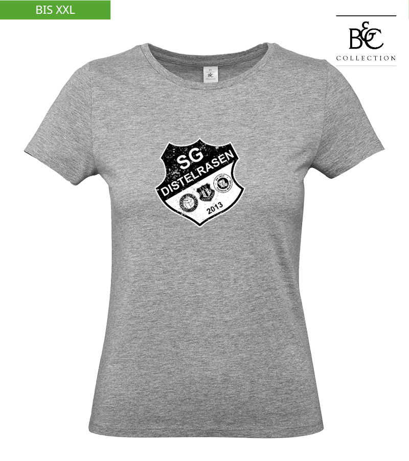 B&C Damen T-Shirt Sports Grey "Uwe Frontprint"
