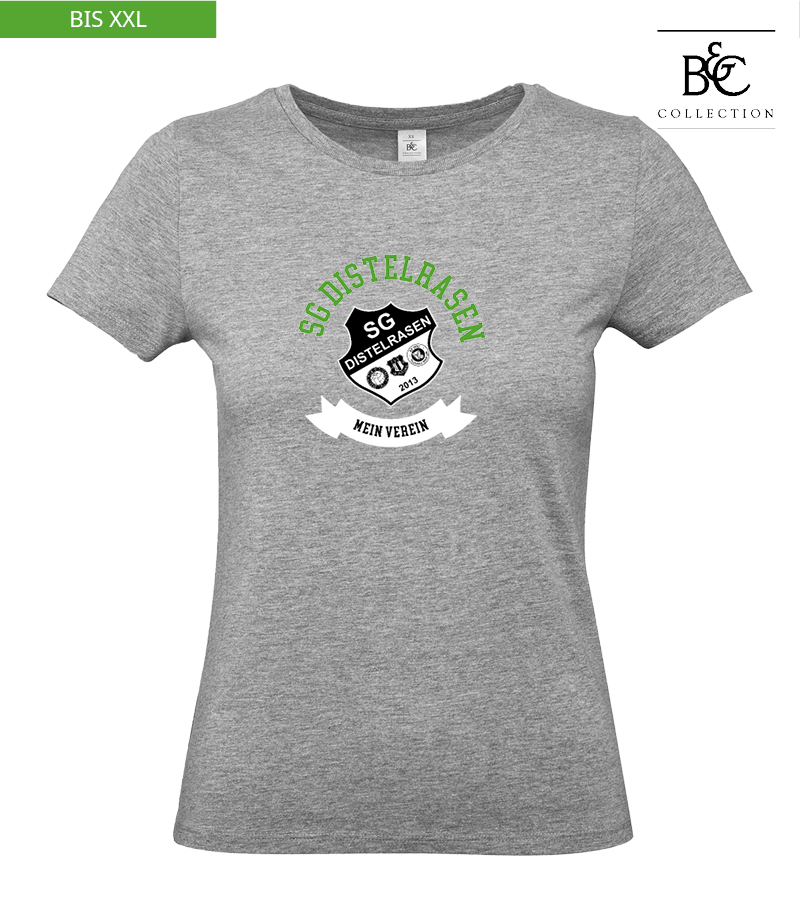 B&C Damen T-Shirt Sports Grey "Bono"