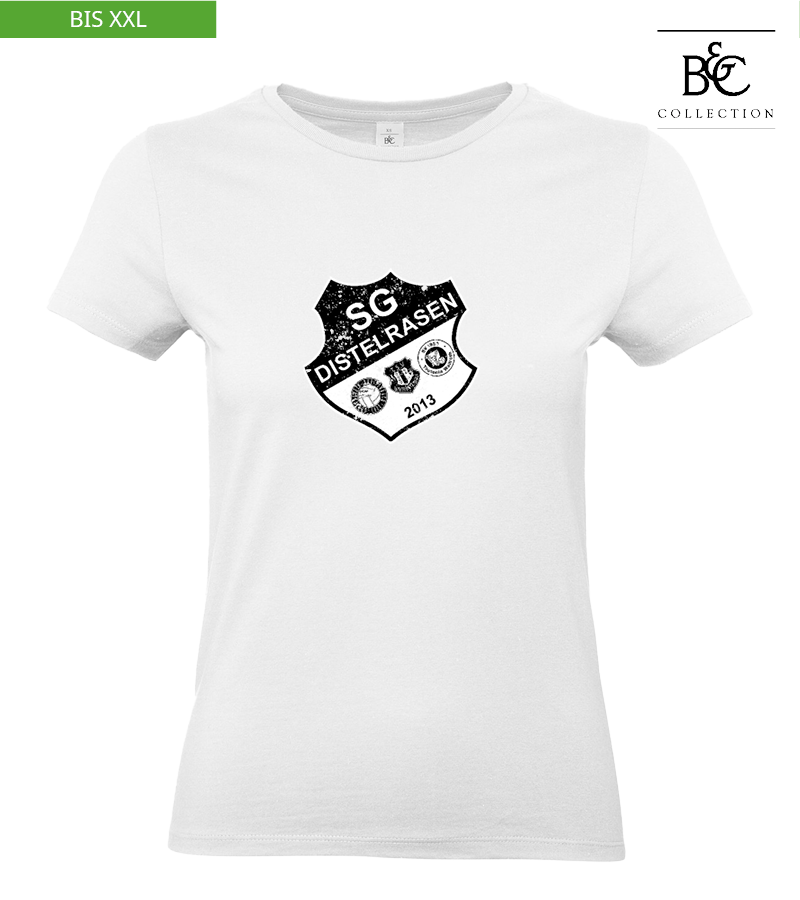 B&C Damen T-Shirt White "Uwe Frontprint"