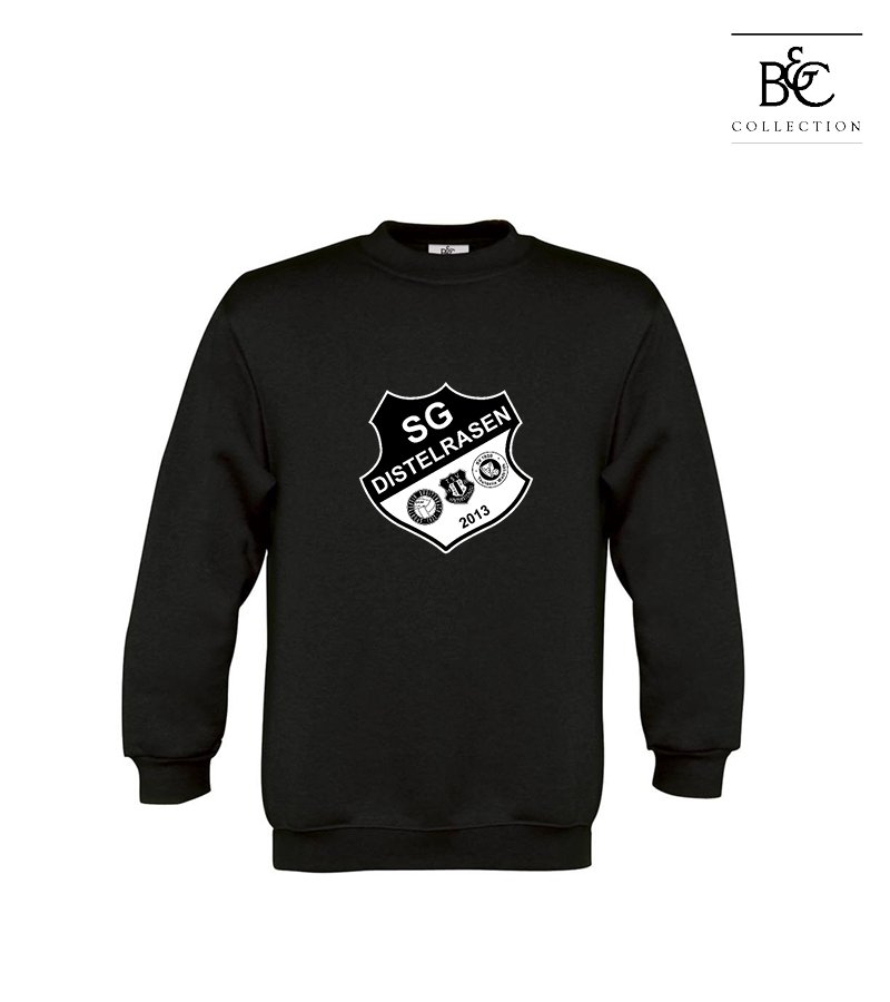 B&C Kinder Sweatshirt Black "Anton Frontprint"