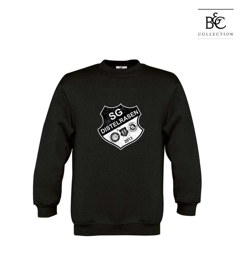 B&C Kinder Sweatshirt Black "Uwe Frontprint"