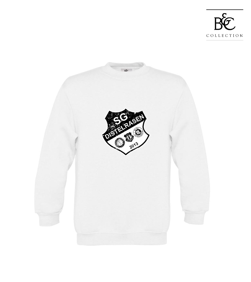 B&C Kinder Sweatshirt White "Uwe Frontprint"