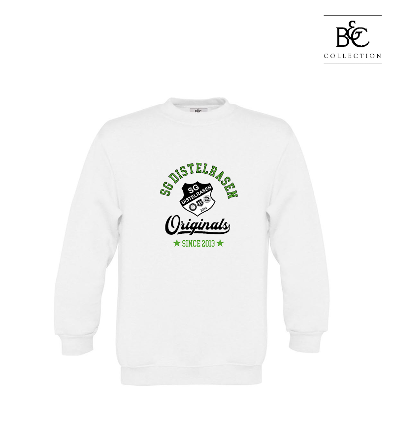 B&C Kinder Sweatshirt White "Jacob"