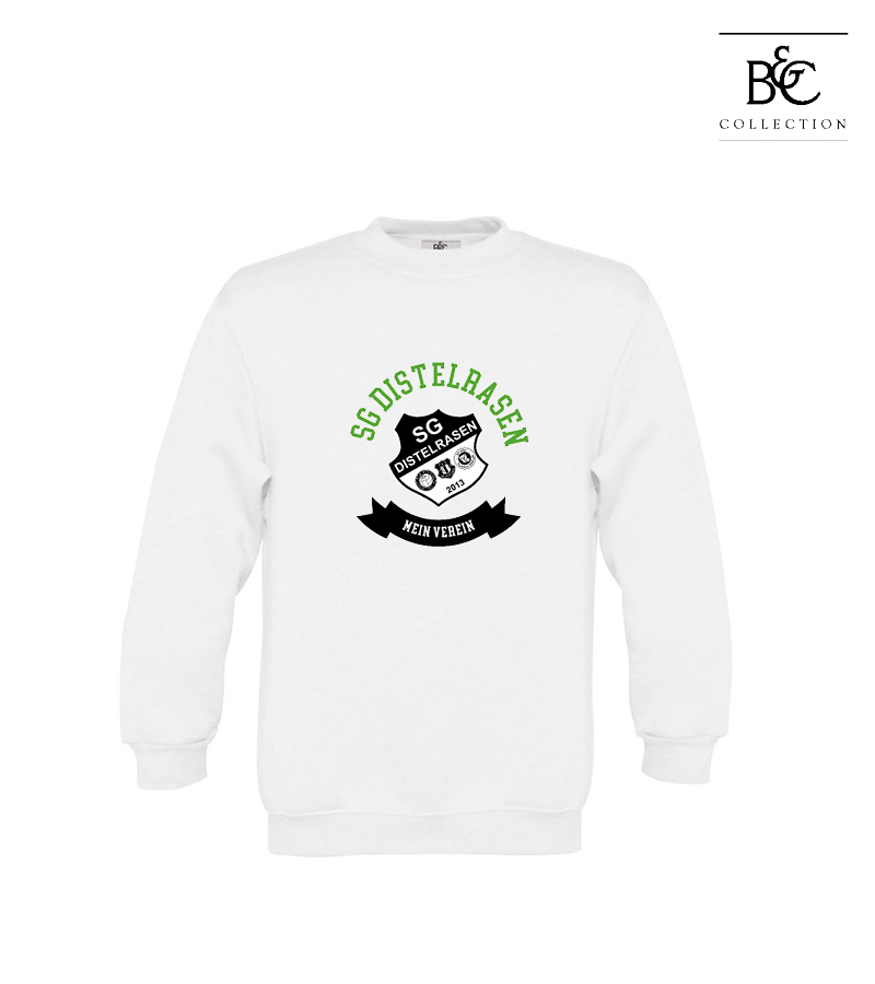 B&C Kinder Sweatshirt White "Bono"