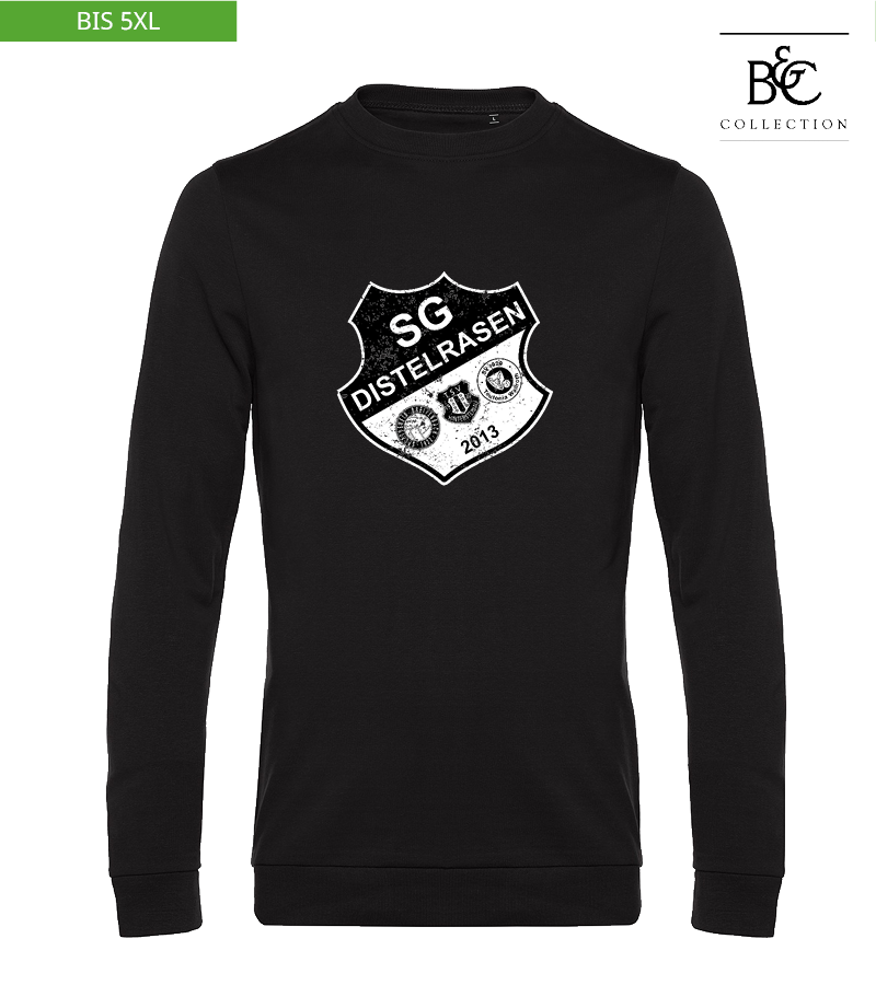 B&C Herren Sweatshirt Black Pure "Uwe Frontprint"