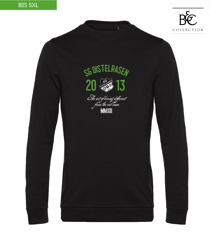 B&C Herren Sweatshirt Black Pure "Isack"