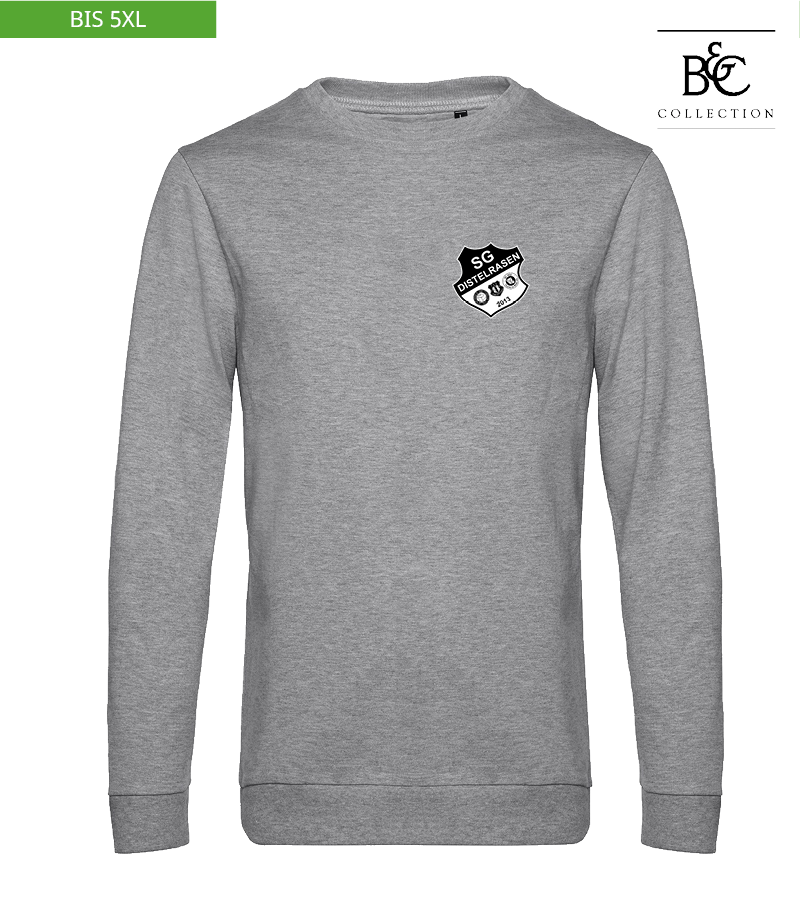 B&C Herren Sweatshirt Heather Grey "Anton"