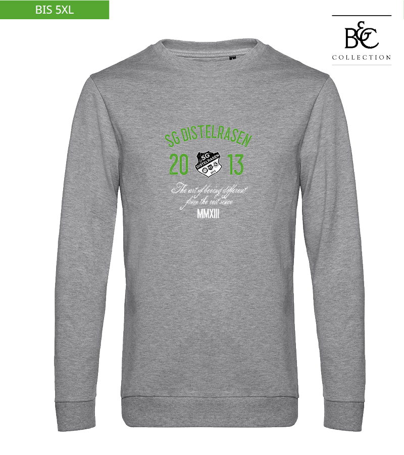 B&C Herren Sweatshirt Heather Grey "Isack"