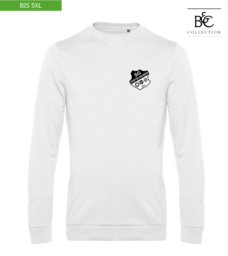 B&C Herren Sweatshirt White "Anton"