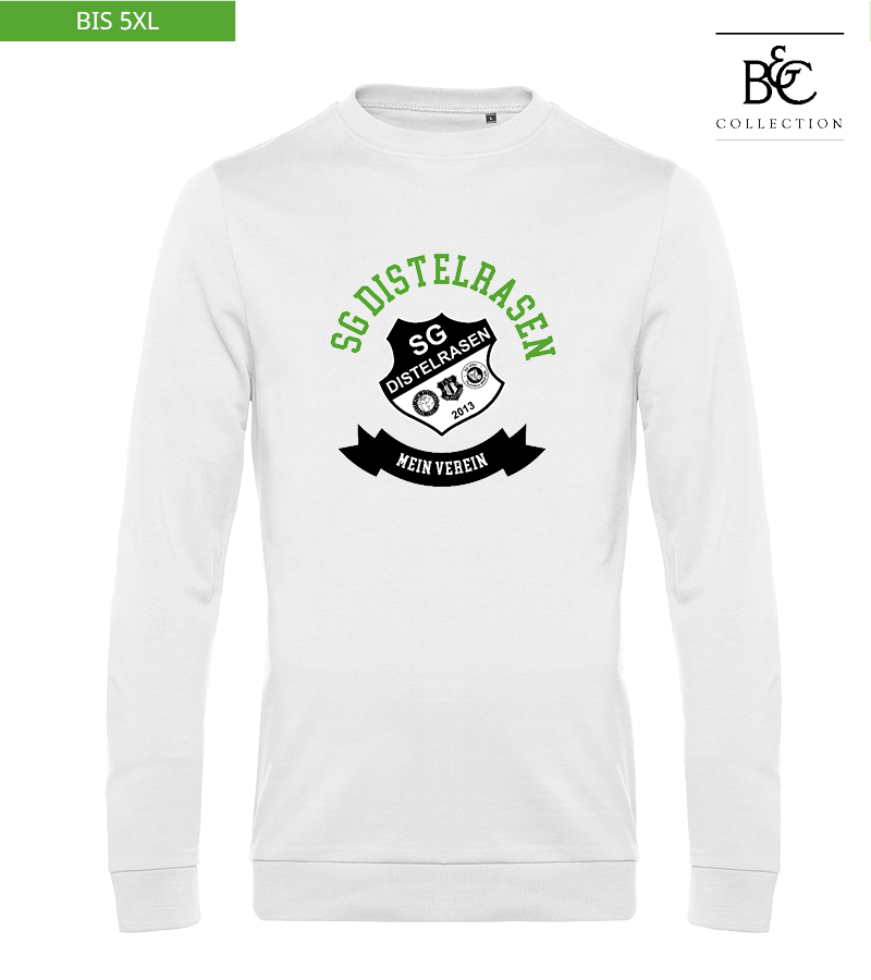 B&C Herren Sweatshirt White "Bono"