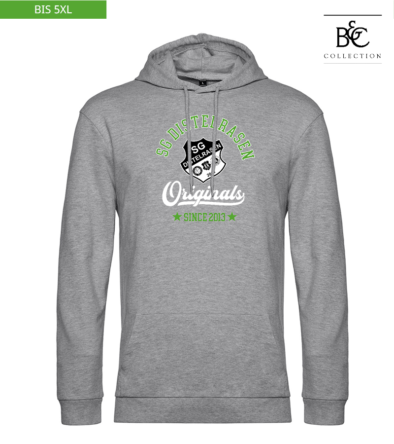 B&C Herren Hoodie Heather Grey "Jacob"