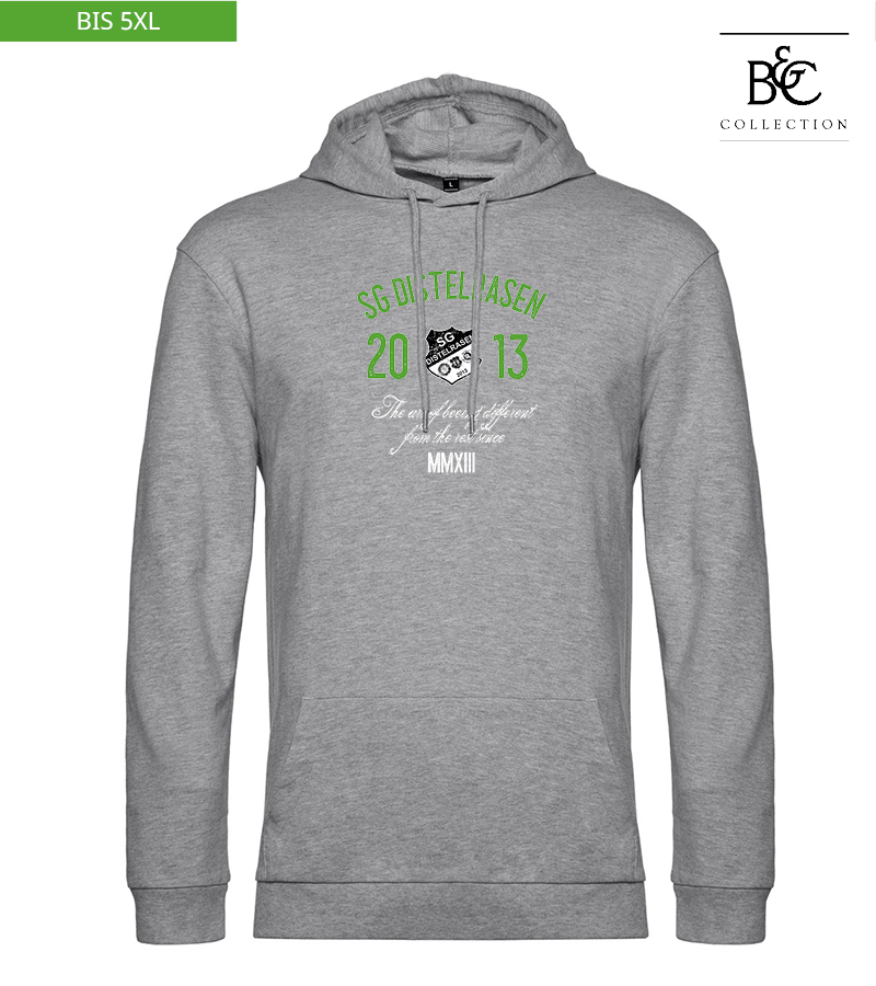 B&C Herren Hoodie Heather Grey "Isack"
