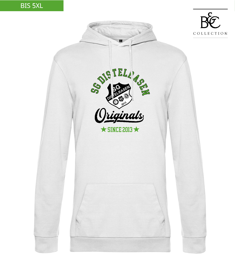 B&C Herren Hoodie White "Jacob"