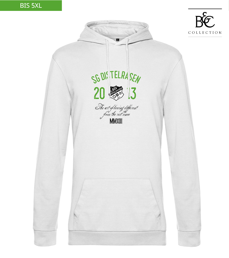 B&C Herren Hoodie White "Isack"
