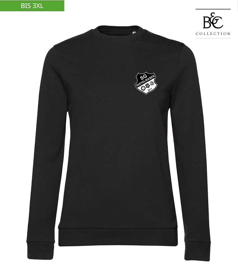 B&C Damen Sweatshirt Black Pure "Anton"