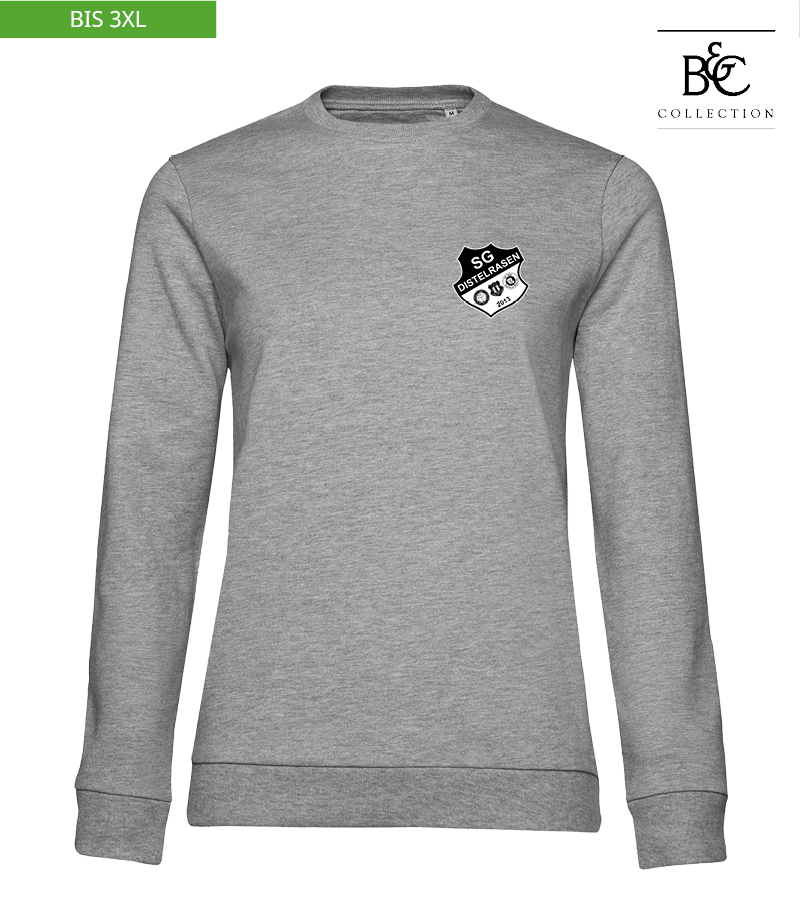 B&C Damen Sweatshirt Heather Grey "Anton"
