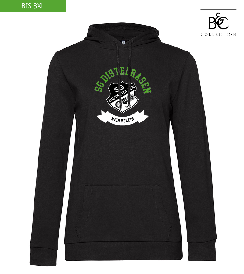 B&C Damen Hoodie Black Pure "Bono"