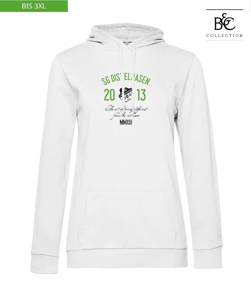 B&C Damen Hoodie White "Isack"