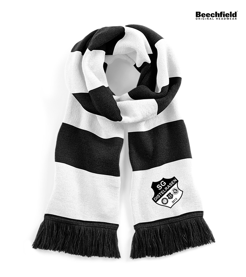 Beechfield Schal Black White "Anton"