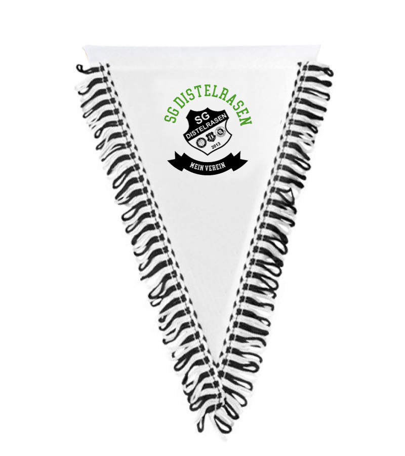Wimpel dreieckig Black White "Bono"