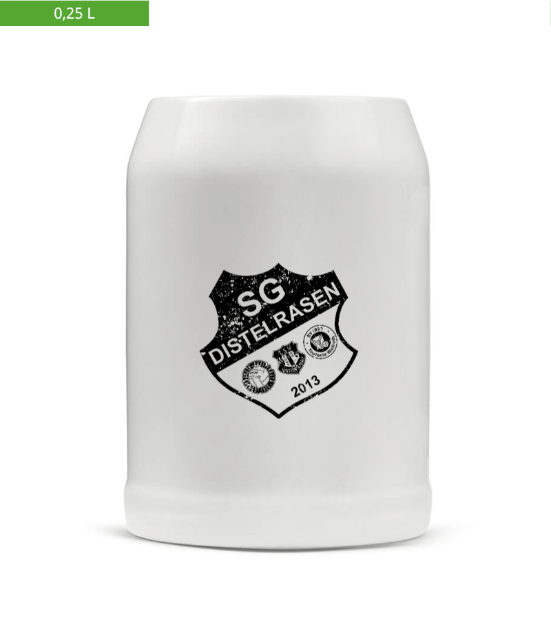 Bierkrug 0,25l White "Uwe" A