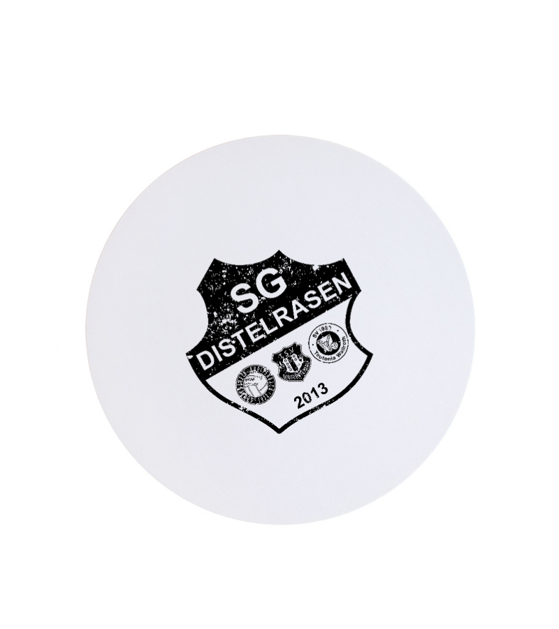 Textil Mousepad Rund White "Uwe"