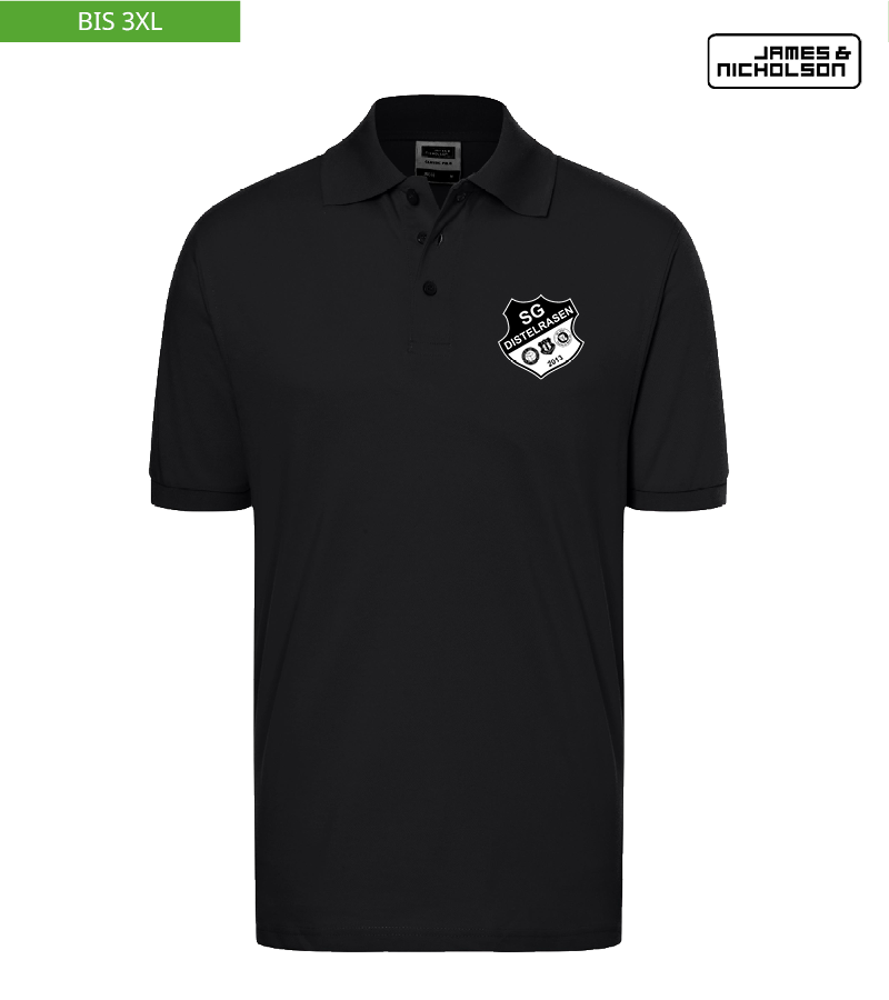 J+N Herren Polo-Shirt Black "Anton"