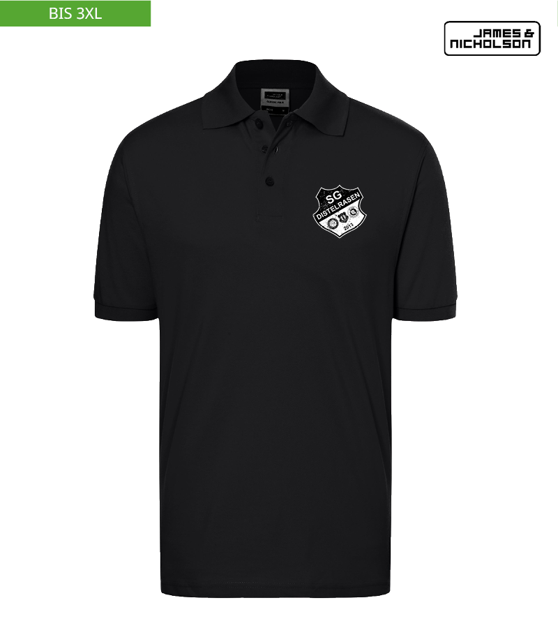 J+N Herren Polo-Shirt Black "Uwe"