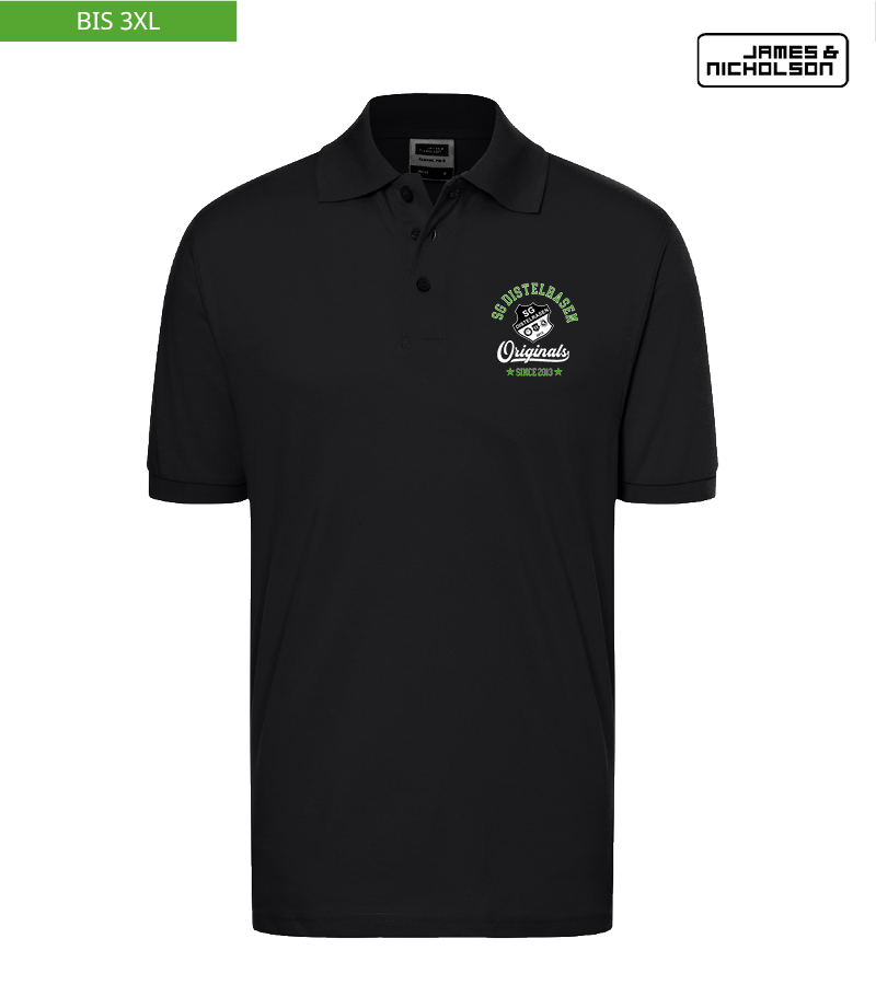 J+N Herren Polo-Shirt Black "Jacob"
