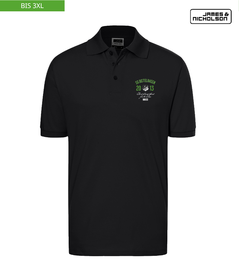 J+N Herren Polo-Shirt Black "Isack"