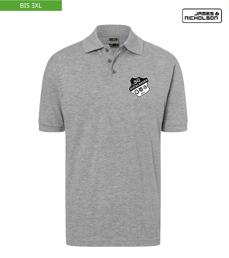 J+N Herren Polo-Shirt Heather Grey "Uwe"