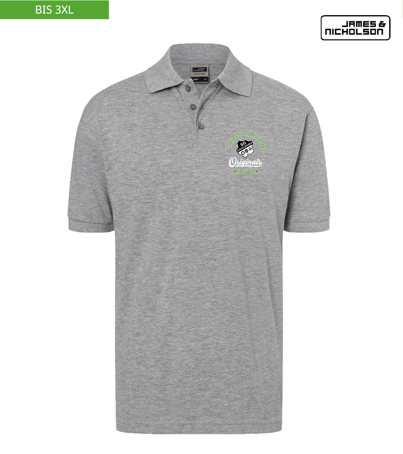 J+N Herren Polo-Shirt Heather Grey "Jacob"