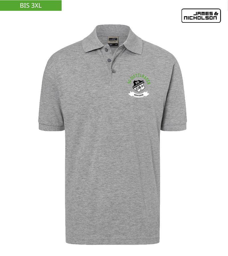 J+N Herren Polo-Shirt Heather Grey "Bono"