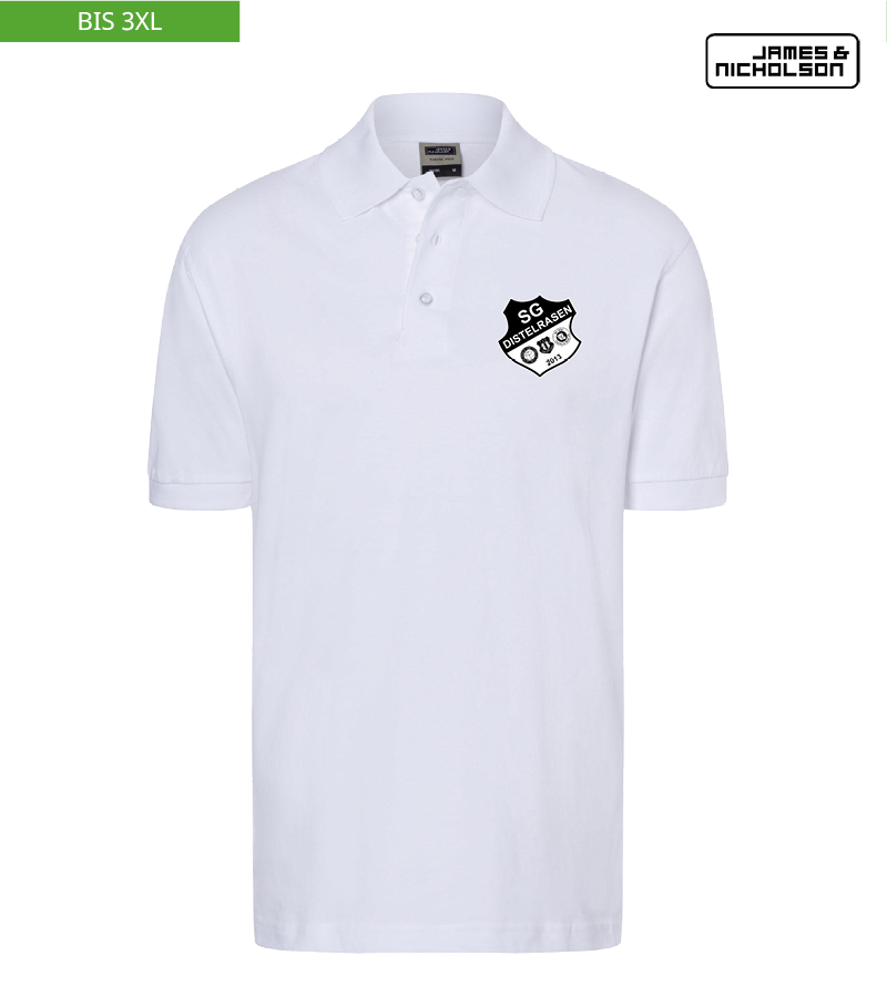 J+N Herren Polo-Shirt White "Anton"
