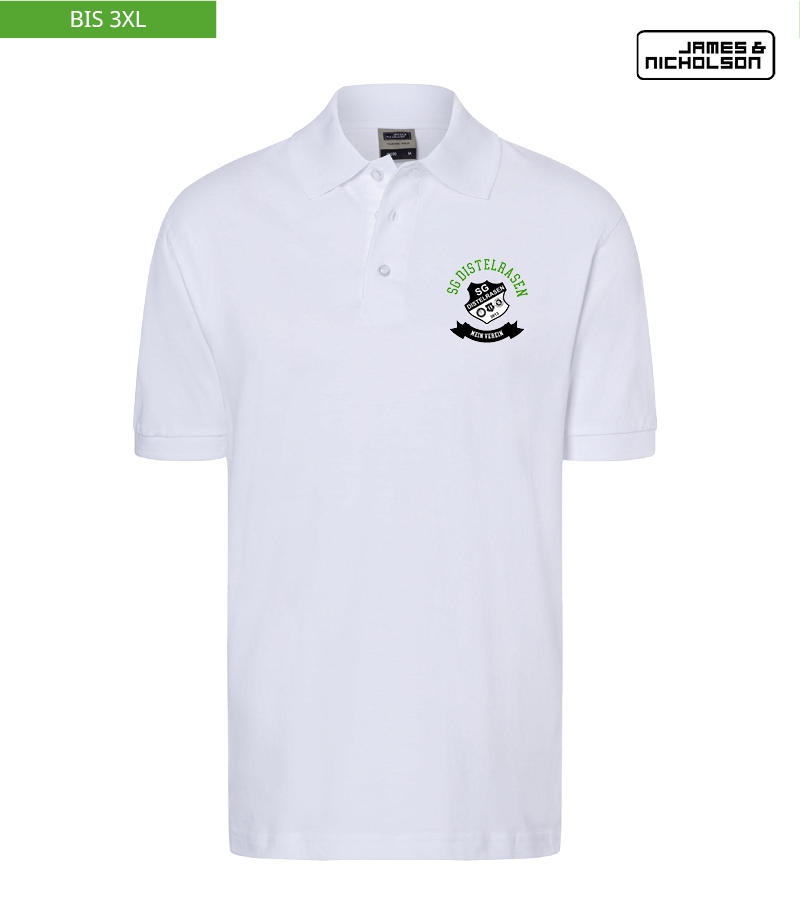 J+N Herren Polo-Shirt White "Bono"