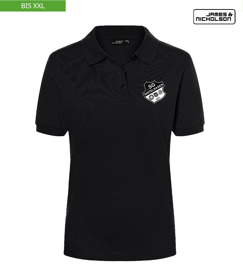J+N Damen Polo-Shirt Black "Uwe"