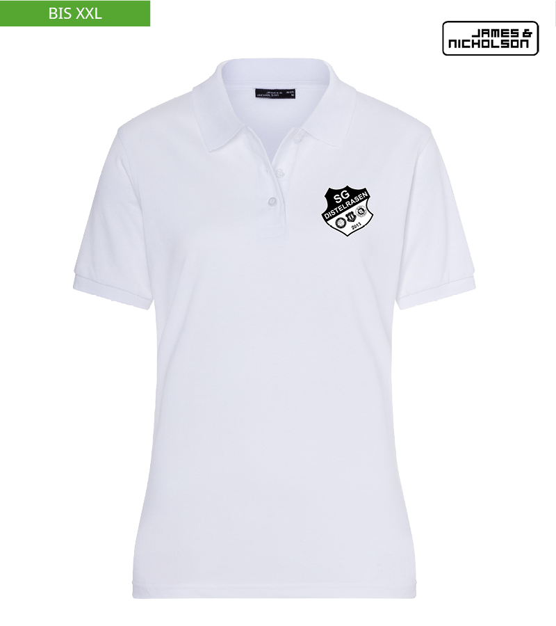 J+N Damen Polo-Shirt White "Anton"