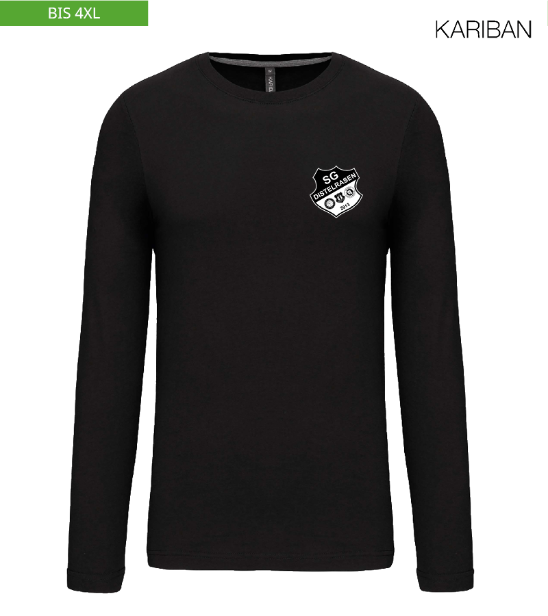 Kariban Herren Langarmshirt Black "Anton"