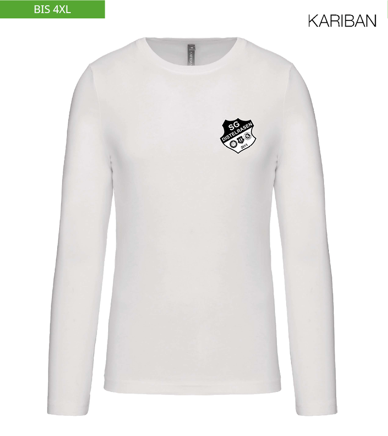 Kariban Herren Langarmshirt White "Anton"