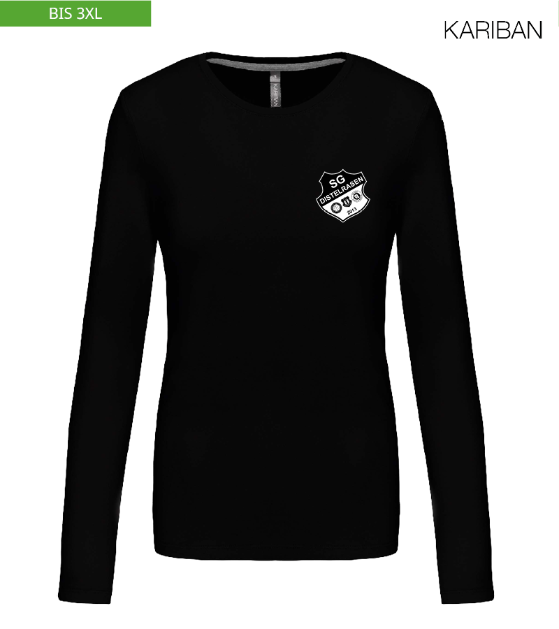 Kariban Damen Langarmshirt Black "Anton"