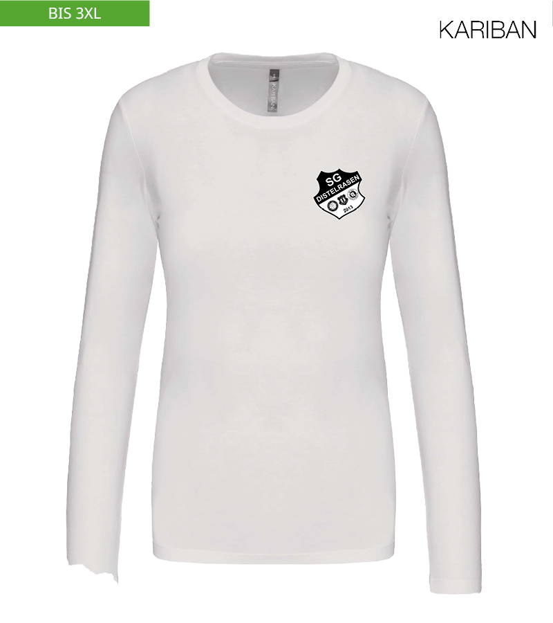 Kariban Damen Langarmshirt White "Anton"