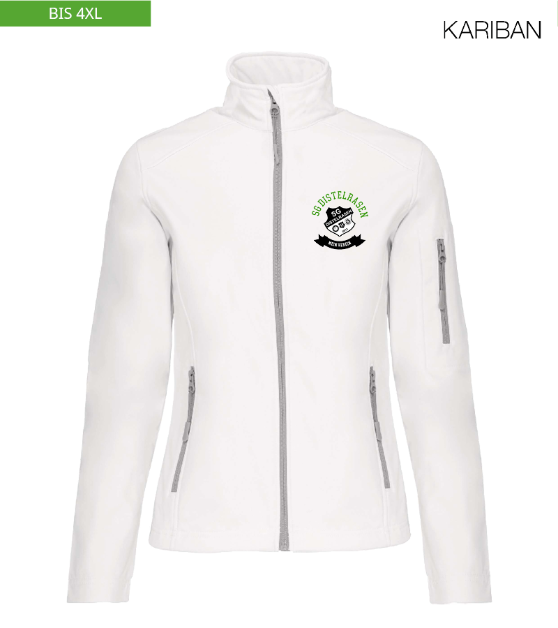 Kariban Damen Softshelljacke White "Bono"